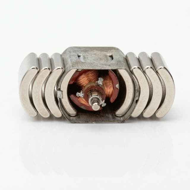 Power-tool motor stator and arc magnet assembly components